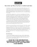 The Zoe Report