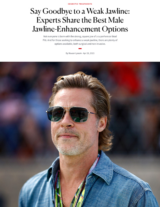 Say Goodbye to a Weak Jawline: Experts Share the Best Male Jawline-Enhancement Options